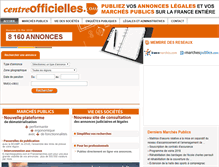 Tablet Screenshot of centreofficielles.com